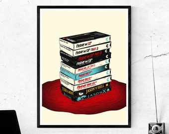 Friday the 13th VHS Tapes Movie Poster