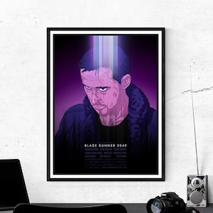 Blade Runner 2049 Ryan Gosling Cyberpunk Movie Poster