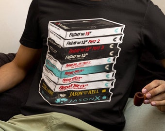 Friday the 13th VHS Tapes Horror Movie Shirt Unisex