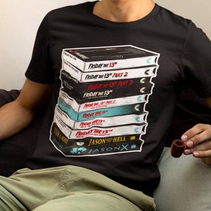 Friday the 13th VHS Tapes Horror Movie Shirt Unisex