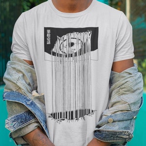 Camiseta Evangelion Anime Olho Gotejante