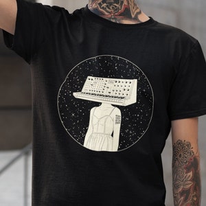 Synthesizer Head Moog Shirt Keyboard