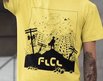 FLCL Anime T-shirt Dwaas Cooly Furi Kuri