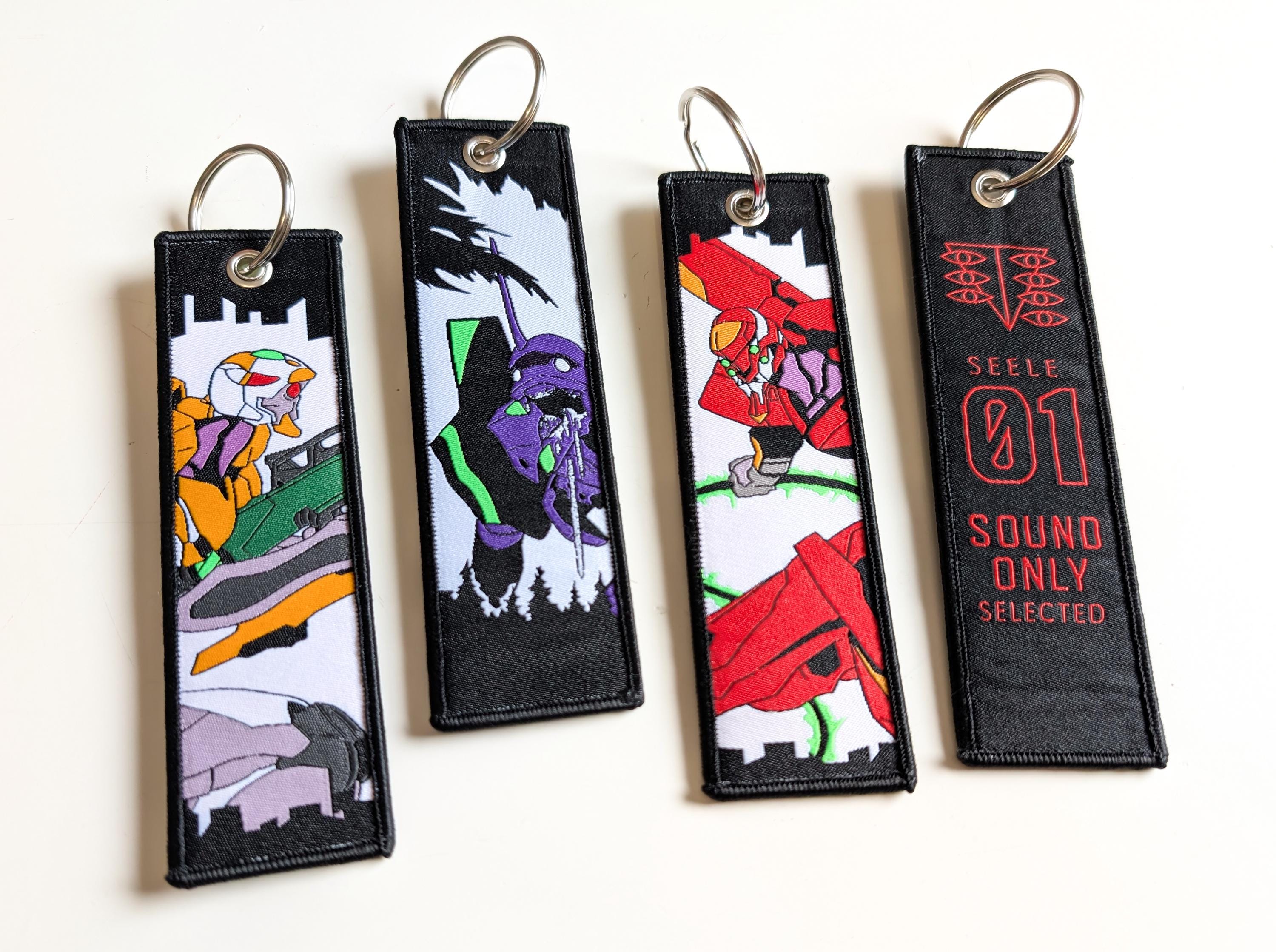 Evangelion Jet Tag Double-sided Anime Embroidered Woven Manga
