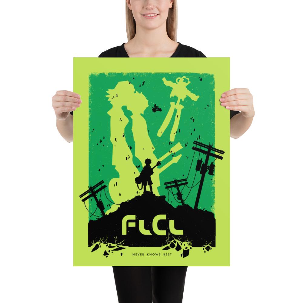 FLCL フリクリ アニメポスター | 手描きグラフィックプリント ホーム