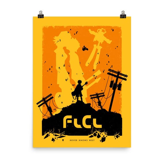 な*ど様 フリクリ　FLCL　　ポスター　　まとめて3点 FLCL フリクリ アニメポスター | 手描きグラフィックプリント ホーム