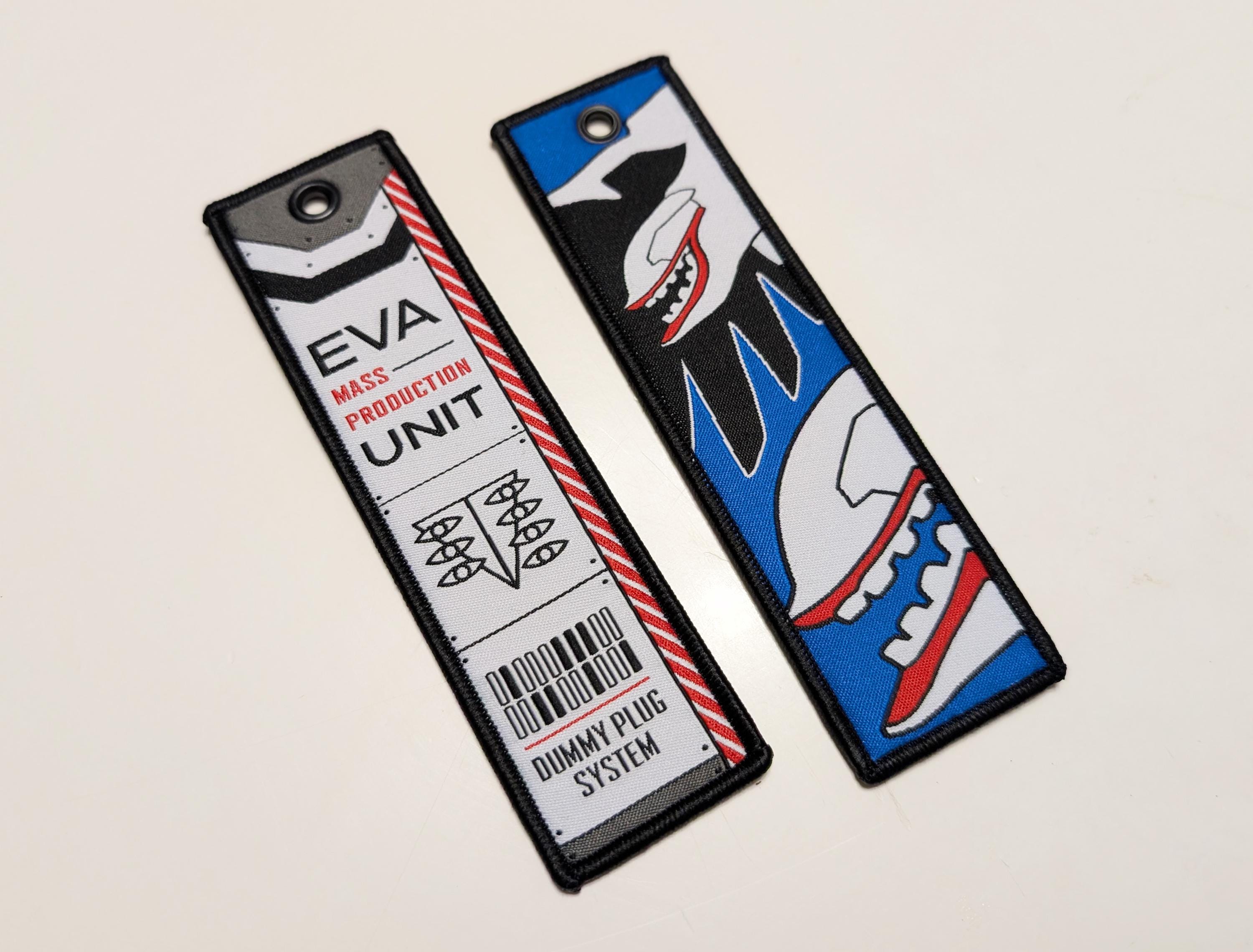 Evangelion Jet Tag Double-sided Anime Embroidered Woven Manga