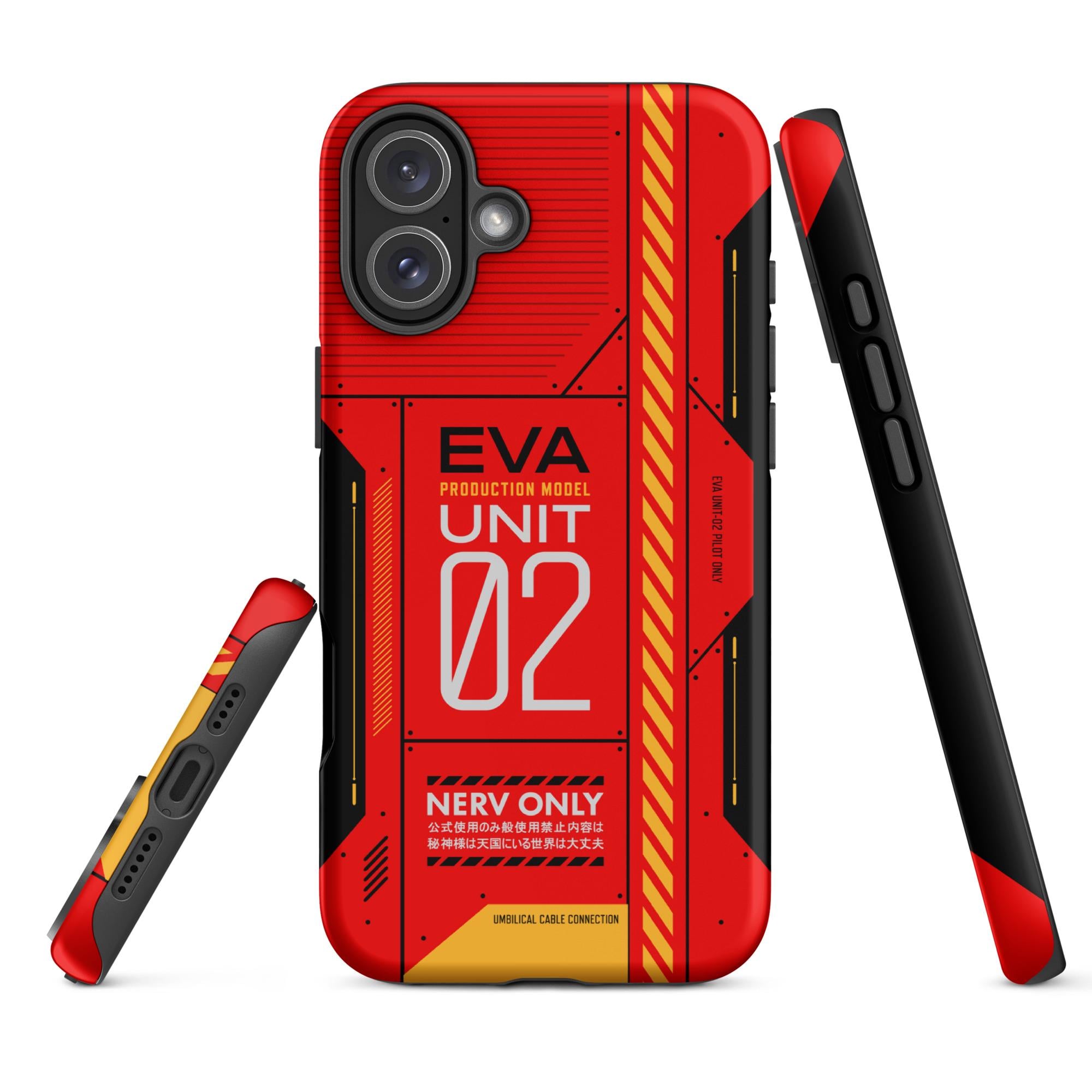 Evangelion Unit-02 Tough Case for Iphone® and Samsung Galaxy Anime