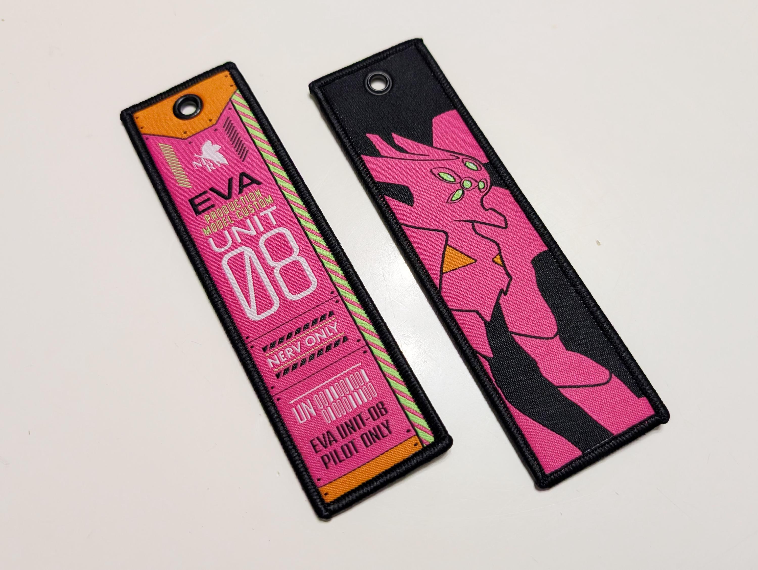 Evangelion Jet Tag Double-sided Anime Embroidered Woven Manga