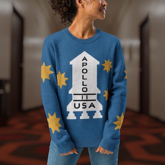 The Shining Apollo 11 Knit Sweater Danny Torrence Horror Movie