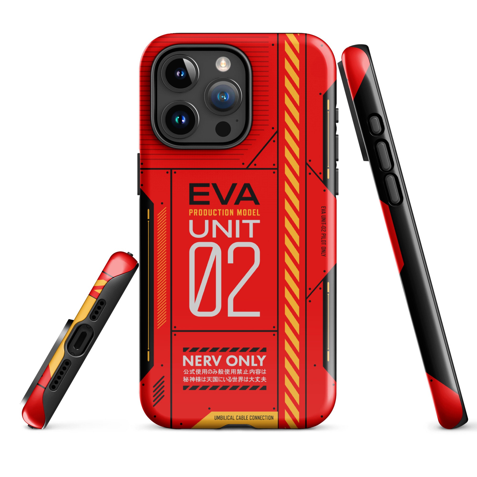 バッグ Rare NWT Evangelion Unit-02 DEVICE Pouch Evangelion Unit-02 Tough Case for Iphone® and Samsung Galaxy Anime