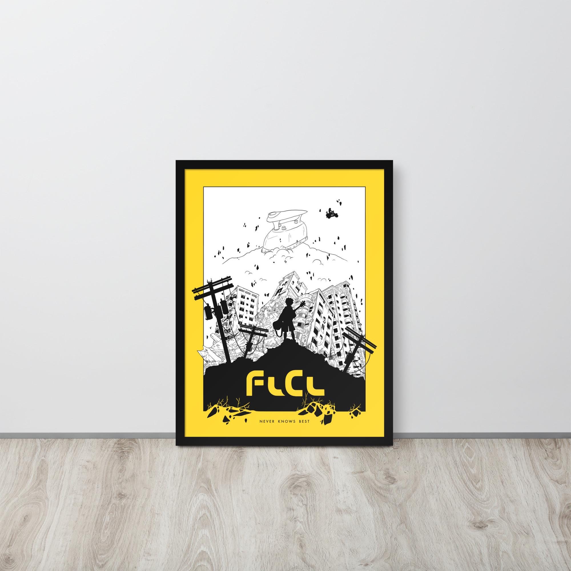 FLCL フリクリ アニメポスター | 手描きグラフィックプリント ホーム