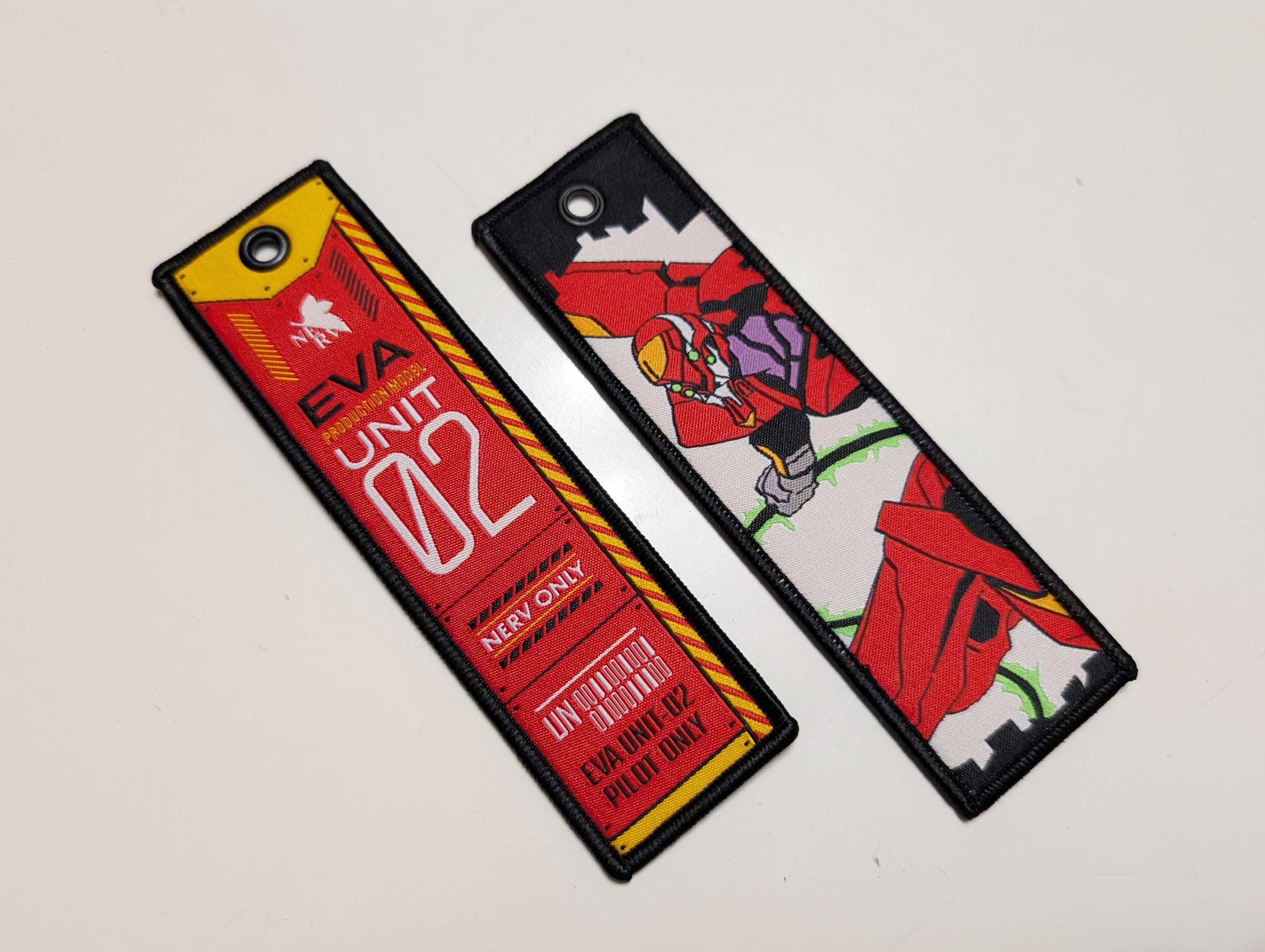 Evangelion Jet Tag Double-sided Anime Embroidered Woven Manga