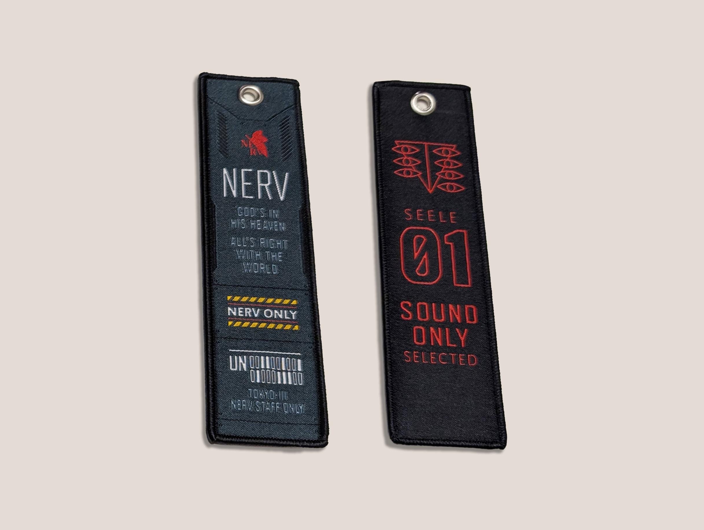 Evangelion Jet Tag Double-sided Anime Embroidered Woven Manga