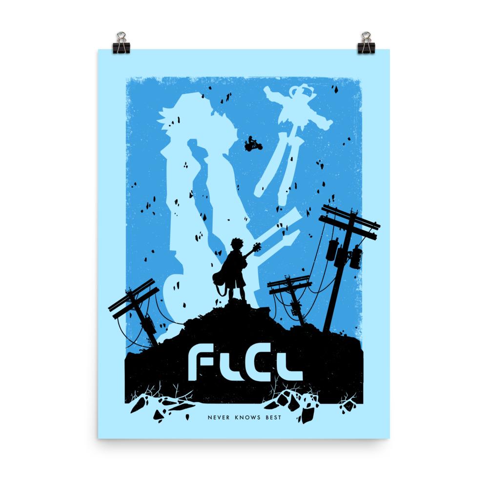 FLCL フリクリ アニメポスター | 手描きグラフィックプリント ホーム