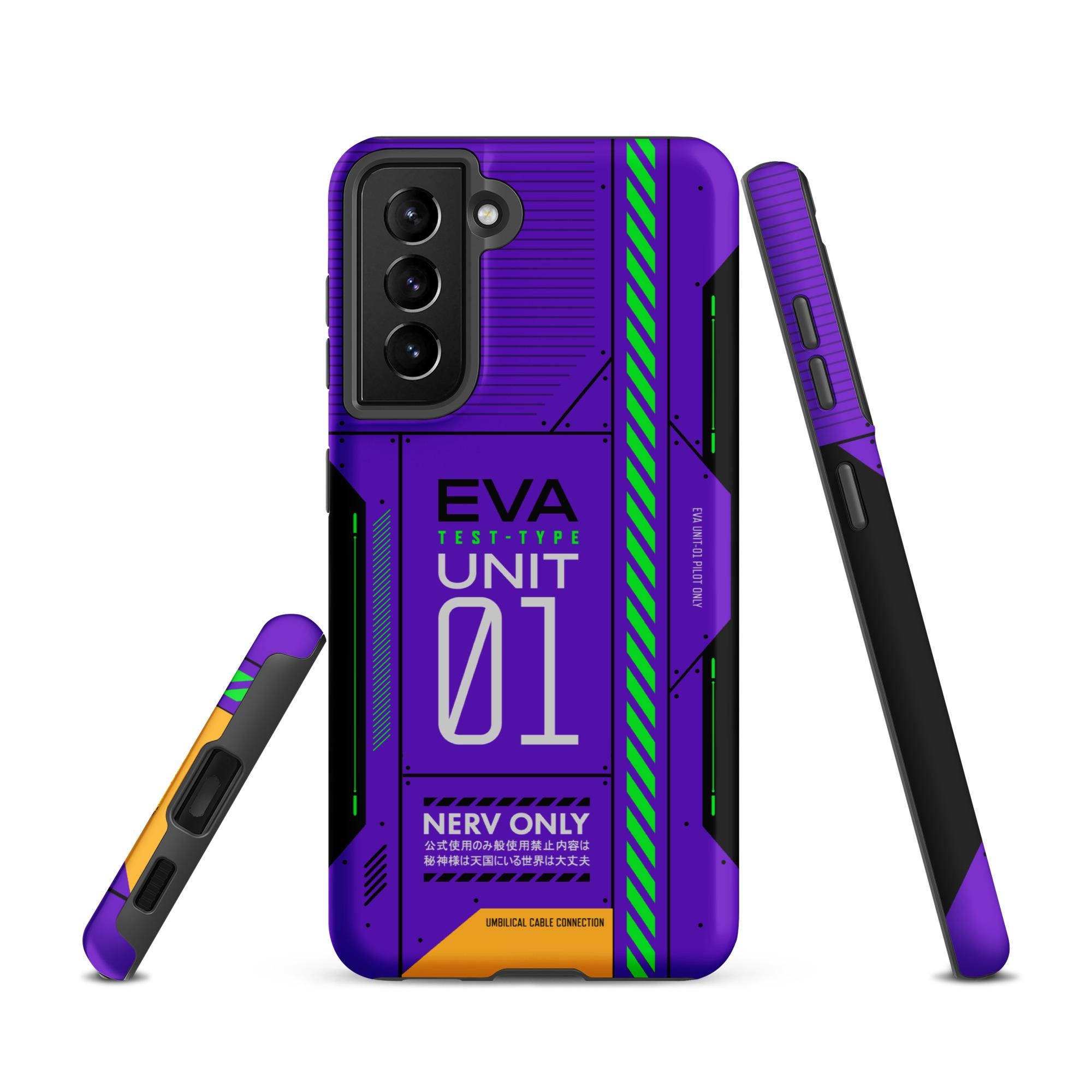 Evangelion Unit-01 Tough Case for Iphone® and Samsung Galaxy Anime