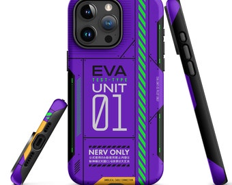 Evangelion Unit-01 Tough Case for iPhone® and Samsung Galaxy Anime Phone Case Shinji Ikari NERV