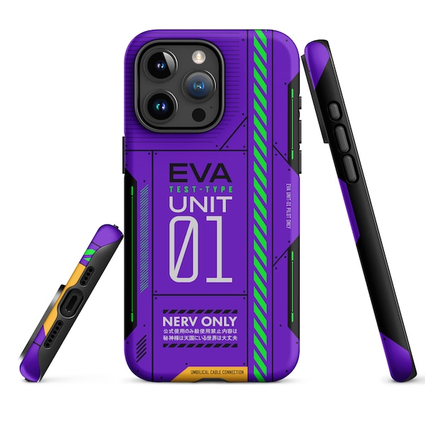 Evangelion Unit-01 Tough Case for iPhone® Anime Phone Case Shinji Ikari NERV