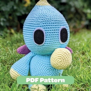 Neutral Chao Sonic Amigurumi Crochet Pattern