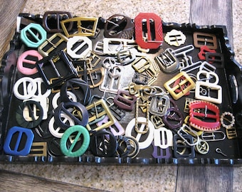 Various Vintage to Antique Belt Buckles- Bakelite… Unused 1930s Deco Era Vintage Carved Green Belt Buckle Large  main image 2