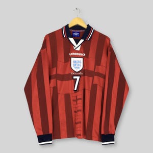 England 1998 World Cup Umbro Home Football Jersey 90s Made England 1998 World Cup Umbro Home Football Jersey 90s Made