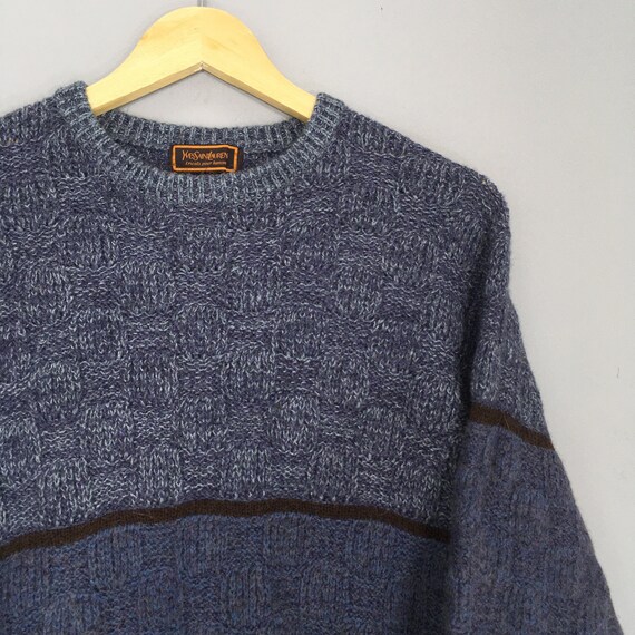 Vintage Yves Saint Laurent Tricots Pour Homme Wool Sweater Vintage Yves Saint Laurent Tricots Pour Homme Wool Sweater