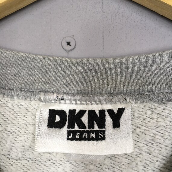 Vintage 90s Dkny Jeans Usa Gray Sweatshirt XLarge… - image 5