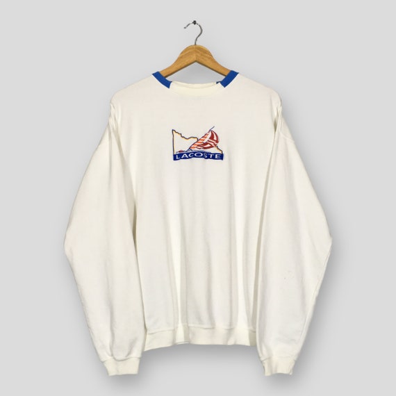 Vintage Izod White Sweatshirt Large -