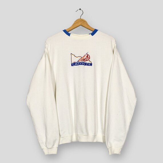 Vintage Izod White Sweatshirt Large -