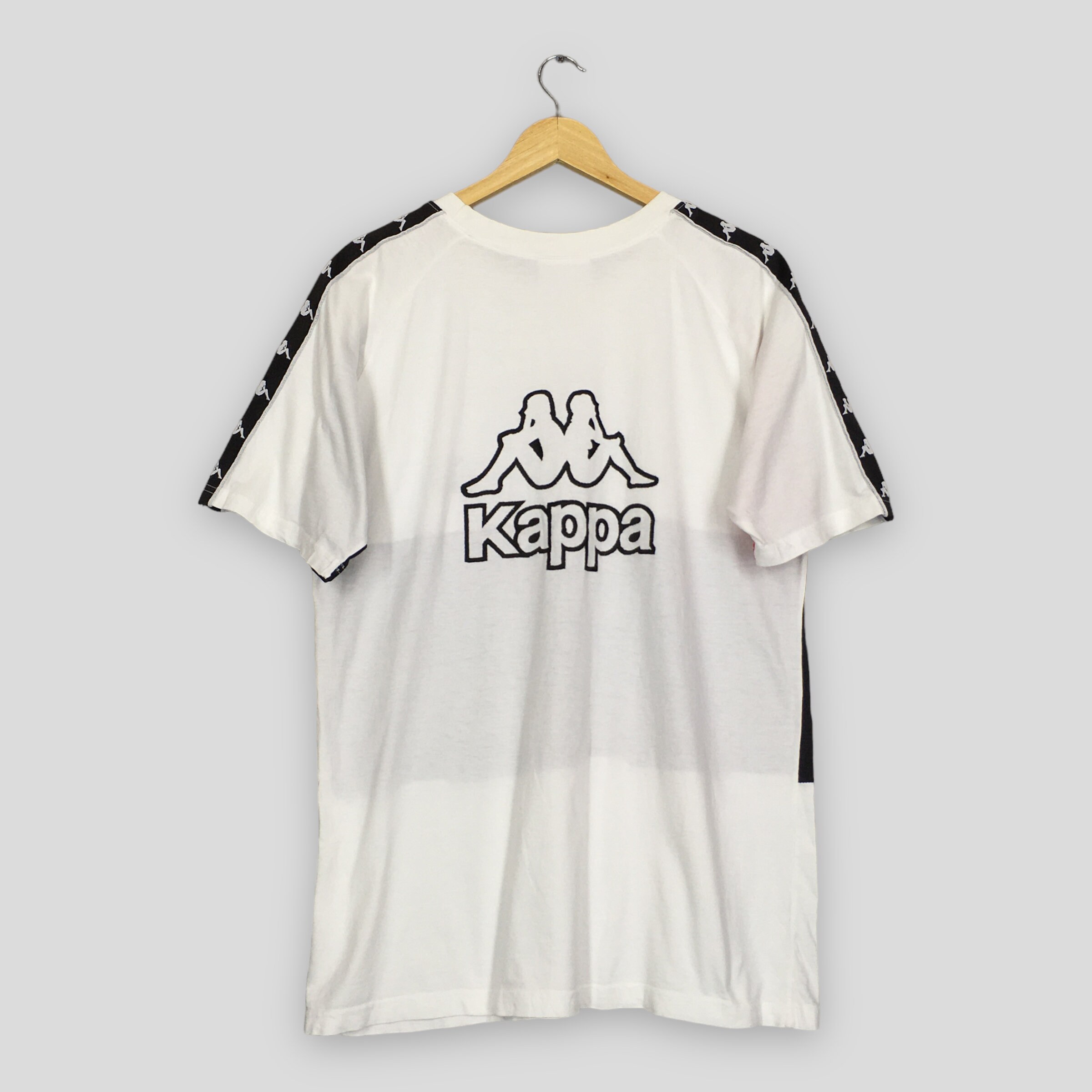 Vintage 90s Kappa Sports Tshirt Large Kappa Sportswear Big Logo Embroidered Shirt Kappa Spell Out Multicolor Shirt Hip Hop Tees Size L