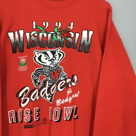 Vintage 90s Wisconsin Badgers NCAA Sweatshirt Lar… - image 2