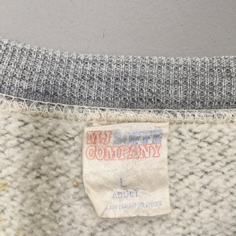 Vintage 80's United States Marine Corps Sweatshirt Large USMC Bulldogs