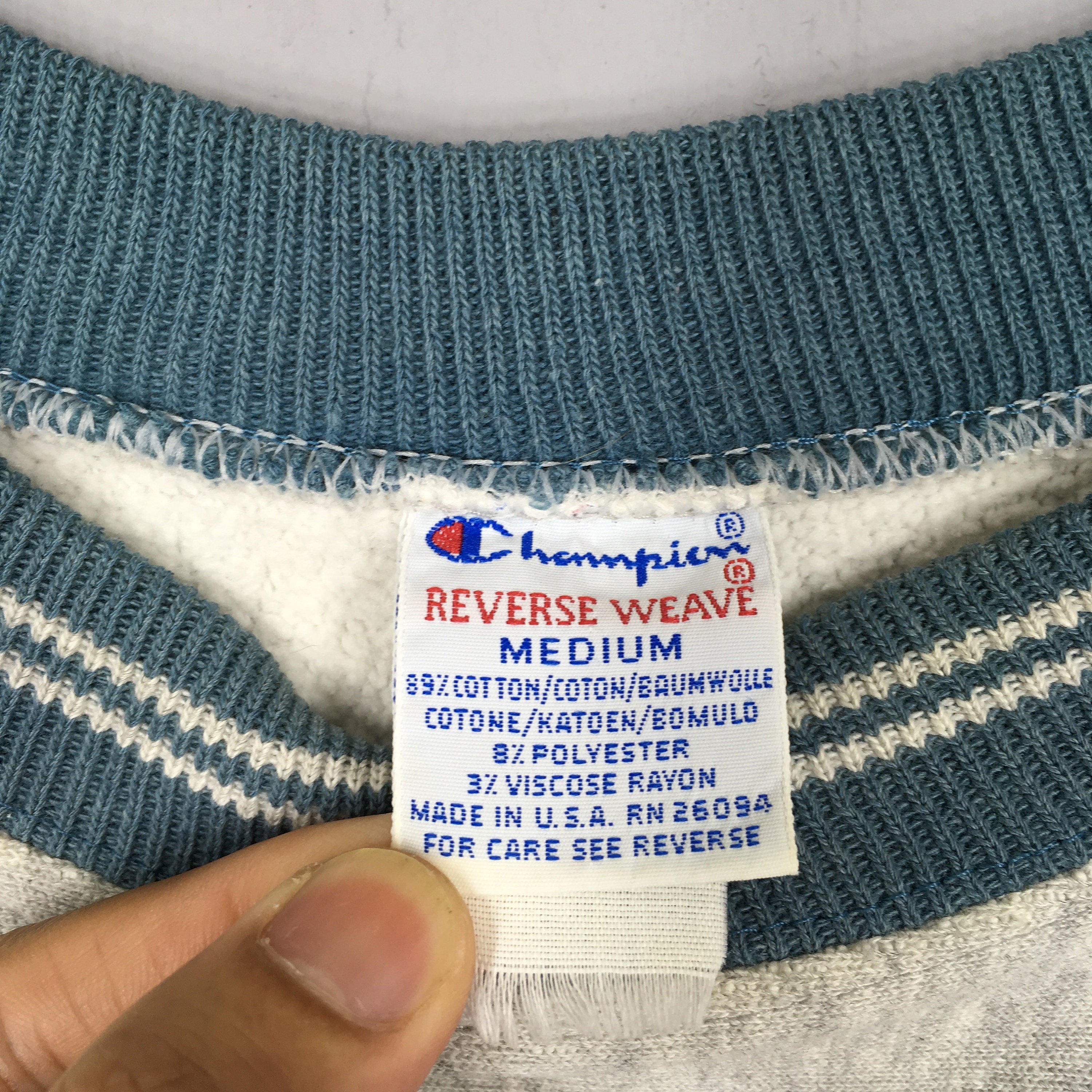 Vintage 90s Champion Reverse Weave Script Logo Sweatshirt - Etsy