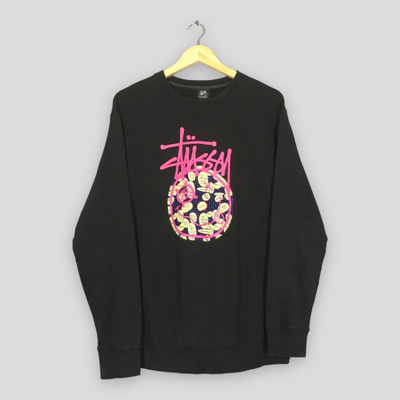 Vintage Y2K Stussy X Futura Black Sweatshirt Large Stussy - Etsy