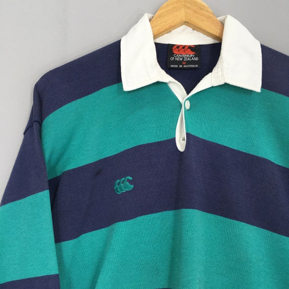 90s Canterbury Of New Zealand Polo Shirt Vintage Canterbury Made in Japan  Top Tee White Size XL
