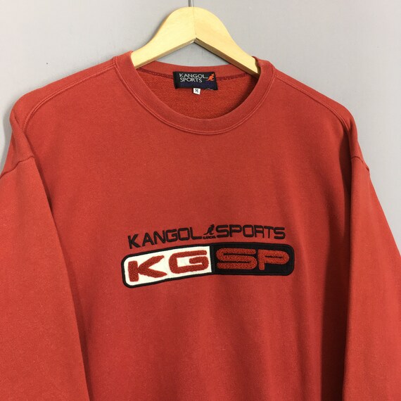 Vintage Kangol Sports Red Sweatshirt Medium 90s K… - image 3