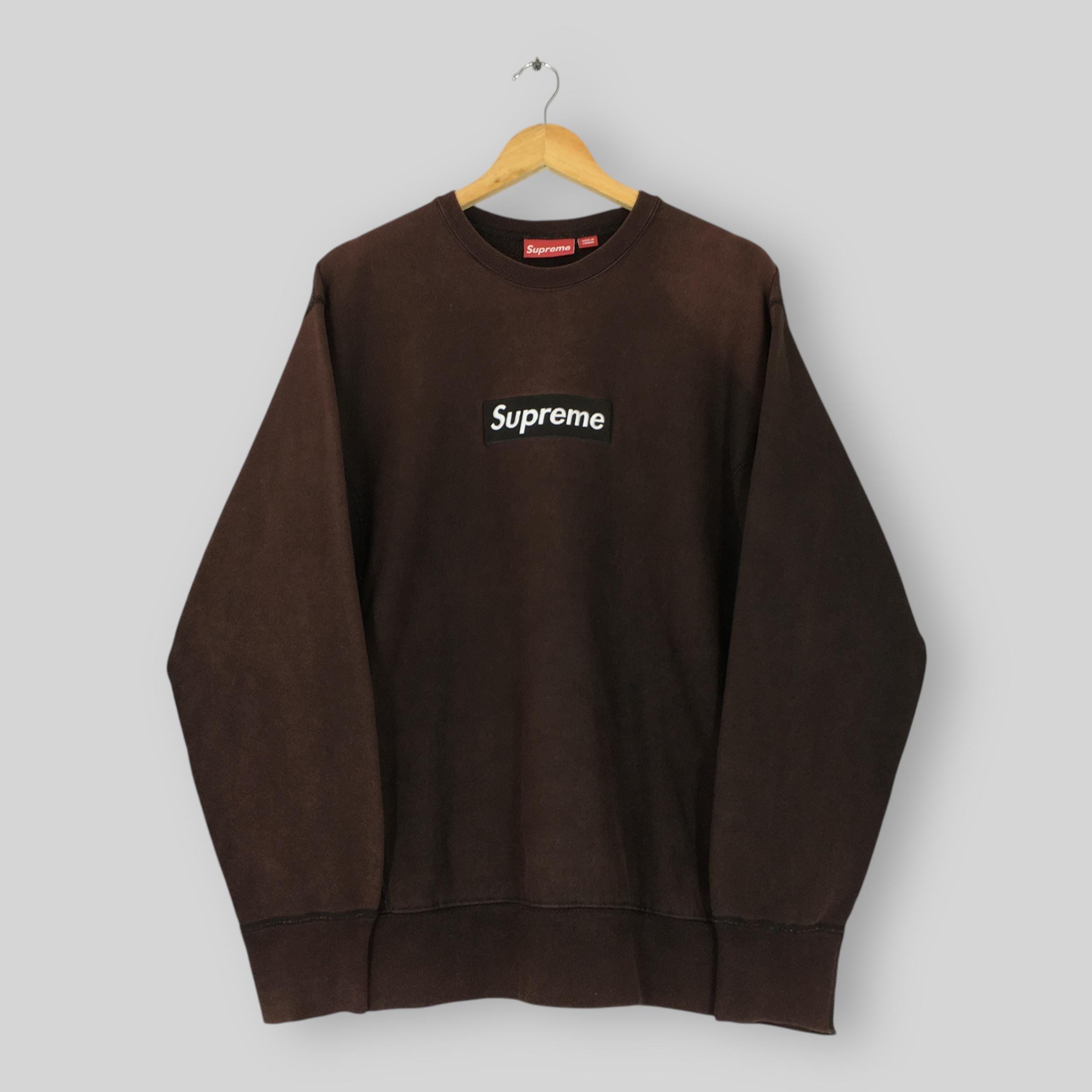 激安！特価品 Supreme 2001 Vintage Box Supreme Large Sweatshirt Logo トップス