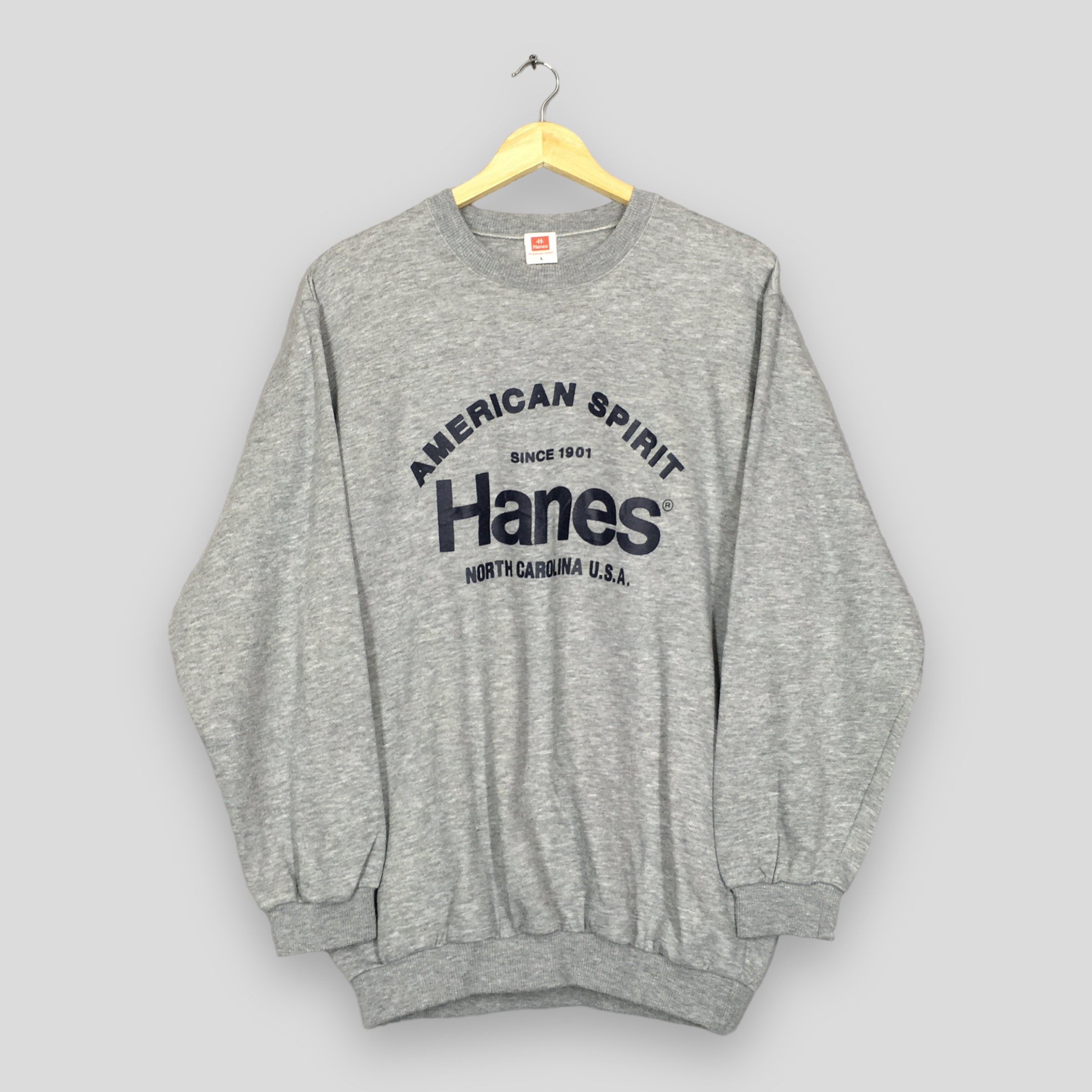 Hanes 1901 Men's Long Sleeve T-Shirt - White S