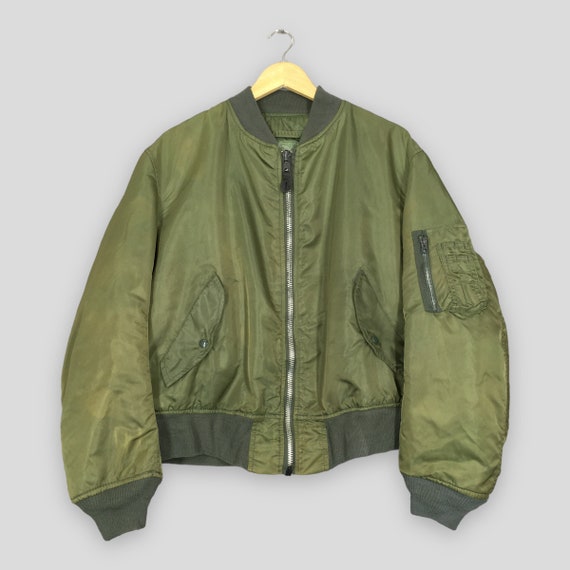 Vintage Alpha Industries MA-1 Bomber Flight Jacket La… - Gem