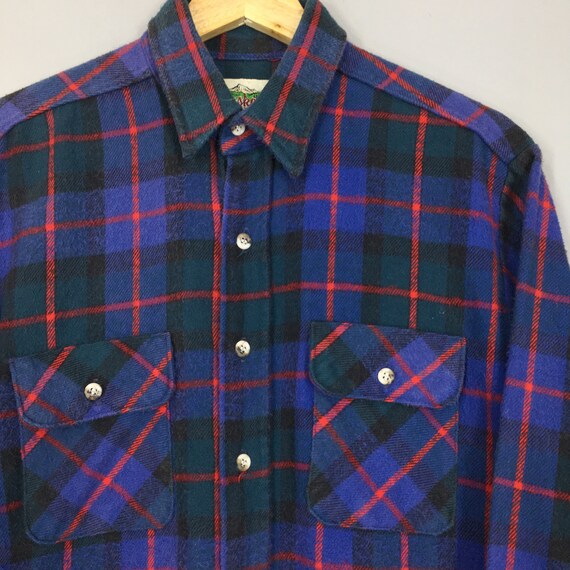 Vintage Levi's Alaska Checkered Flannel Shirt Large Levis Outdoor