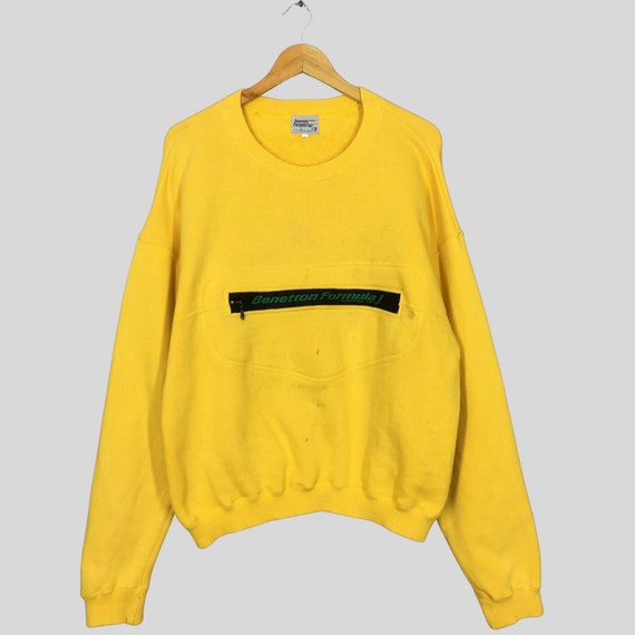 United colors of benetton yellow deals sweatshirt