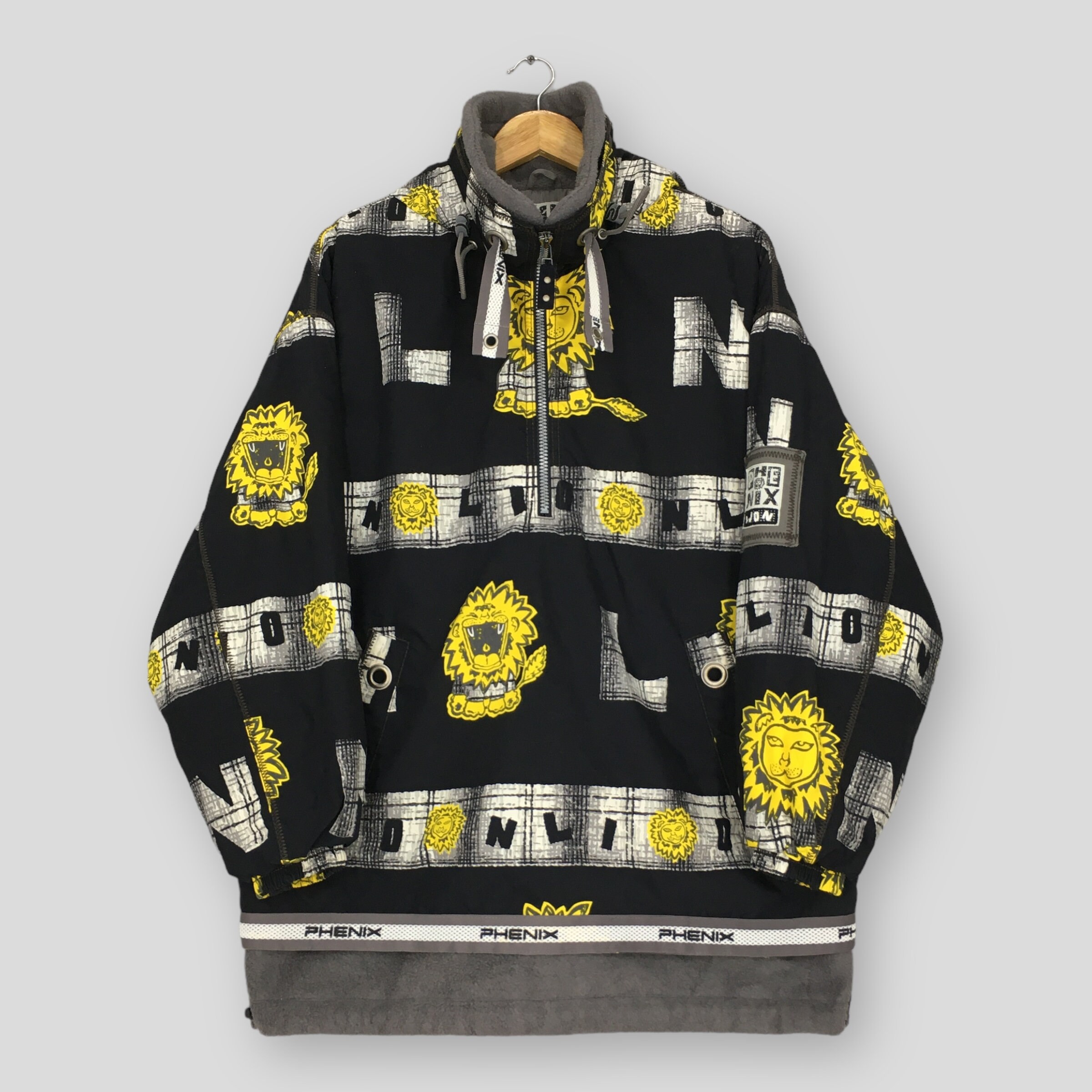 Vintage Phenix Lion Ski Wear Pop Art Winter Jacket Large Vintage Phenix Lion Ski Wear Pop Art Winter Jacket Large