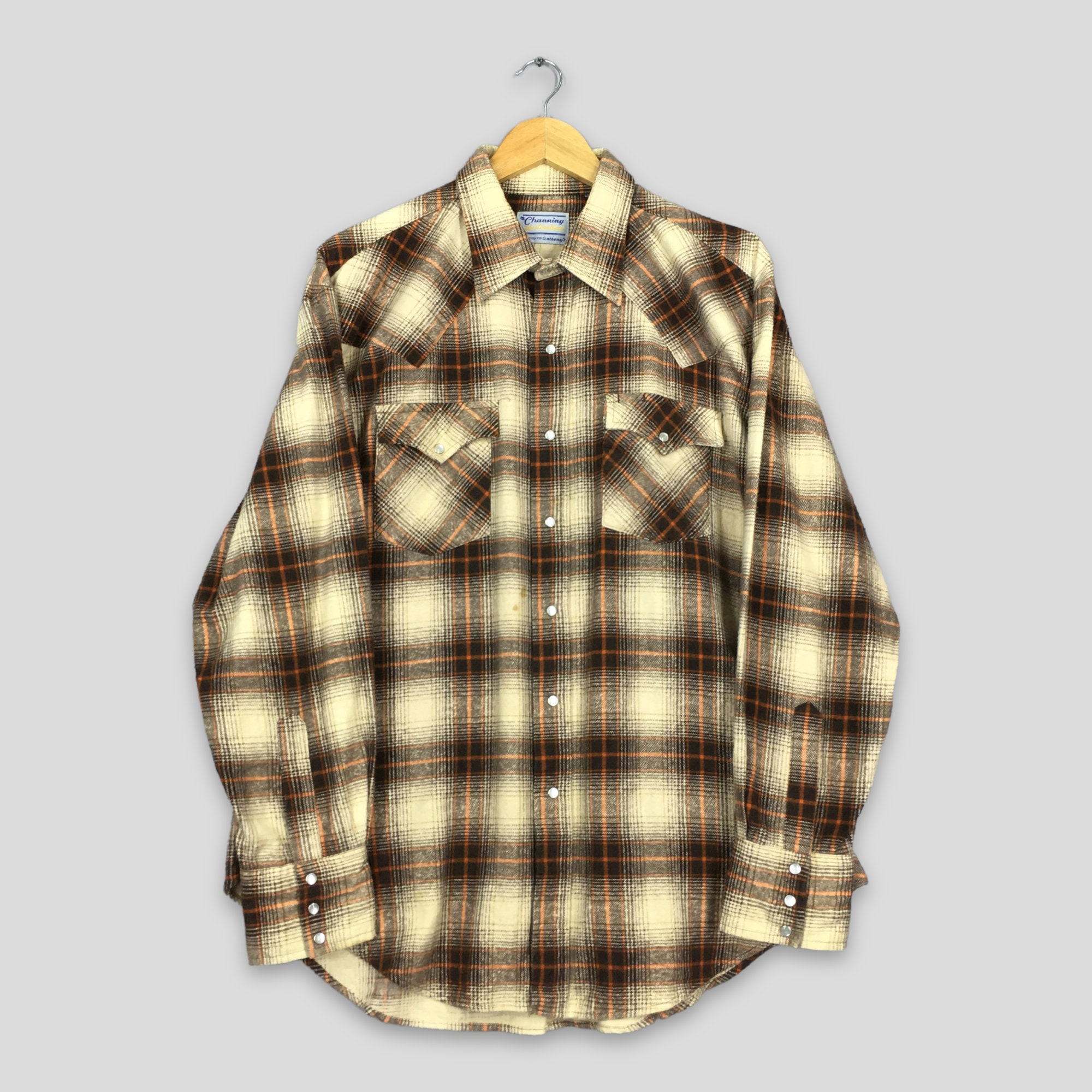 cheap brown flannels
