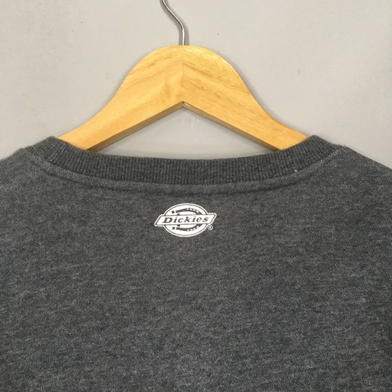 Vintage Y2K Dickies Gray Sweatshirt Medium Dickie… - image 9