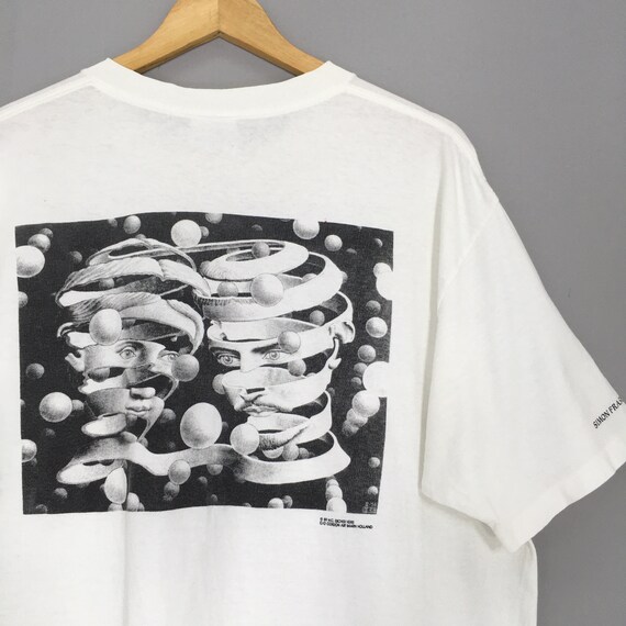 Vintage 90s M.C. Escher Artwork T Shirt Xlarge Maurits Cornelis 