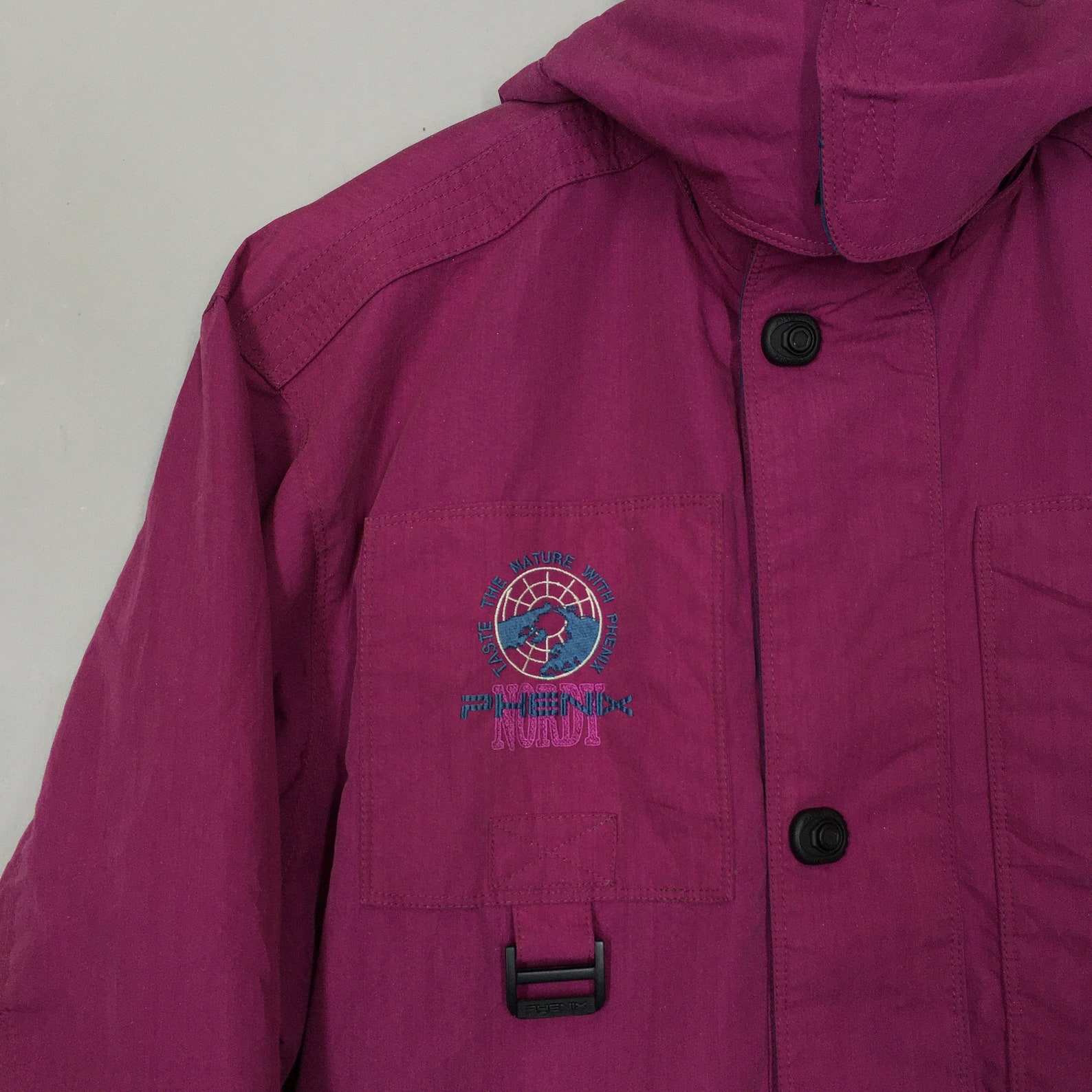 veste de ski vintage 90's PHENIX Lion tout imprimé