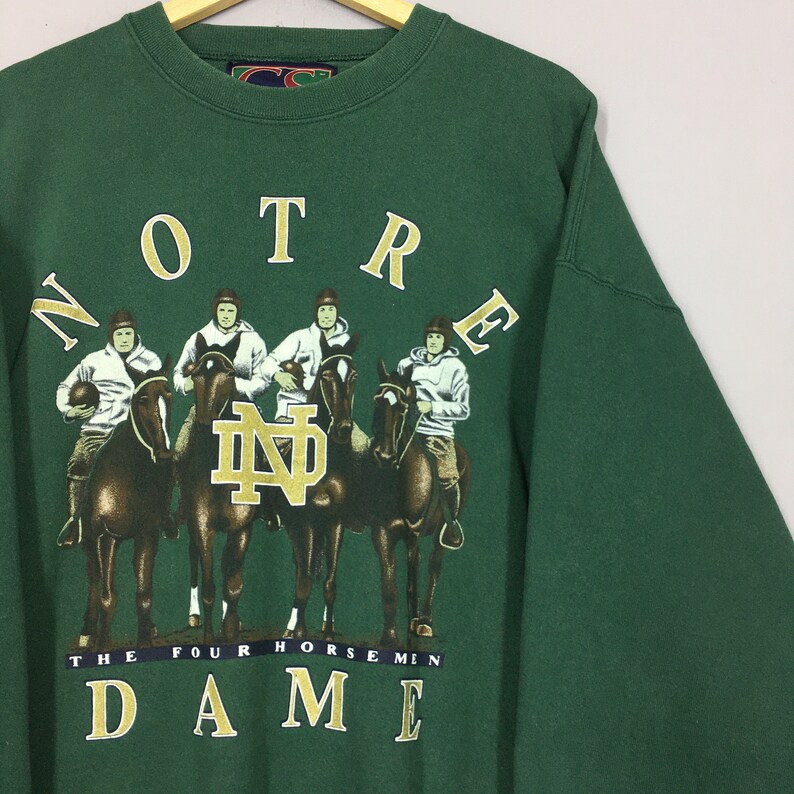 Vintage Notre Dame the Four Horsemen Sweatshirt Xxlarge Notre Etsy