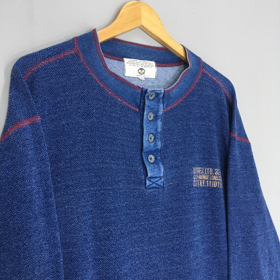 Vintage 90s Avirex Ltd Usa Denim T Shirt Medium A… - image 3