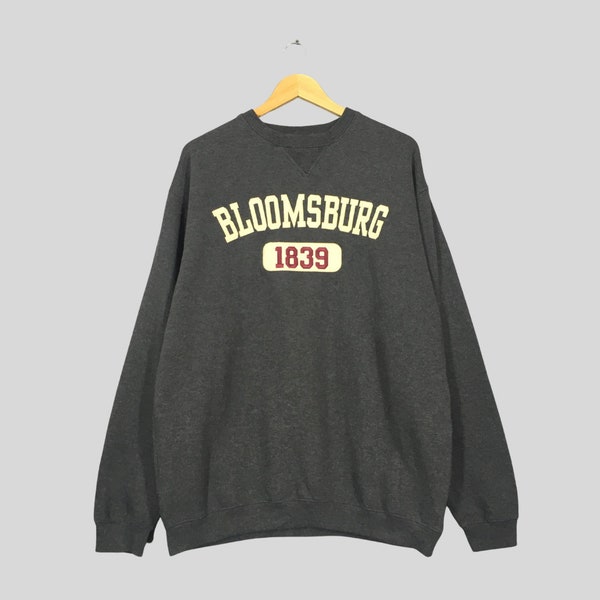 Vintage Bloomsburg University Of Pennsylvania Sweatshirt Large Bloomsburg 1839 Embroidery Spell Out Jumper Bloomsburg Usa Sweater Size L