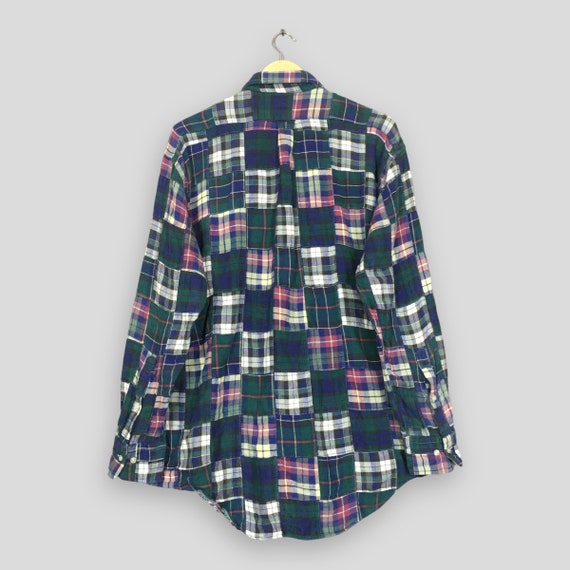 Vintage Chaps Ralph Lauren Patchwork Flannel Shir… - image 7
